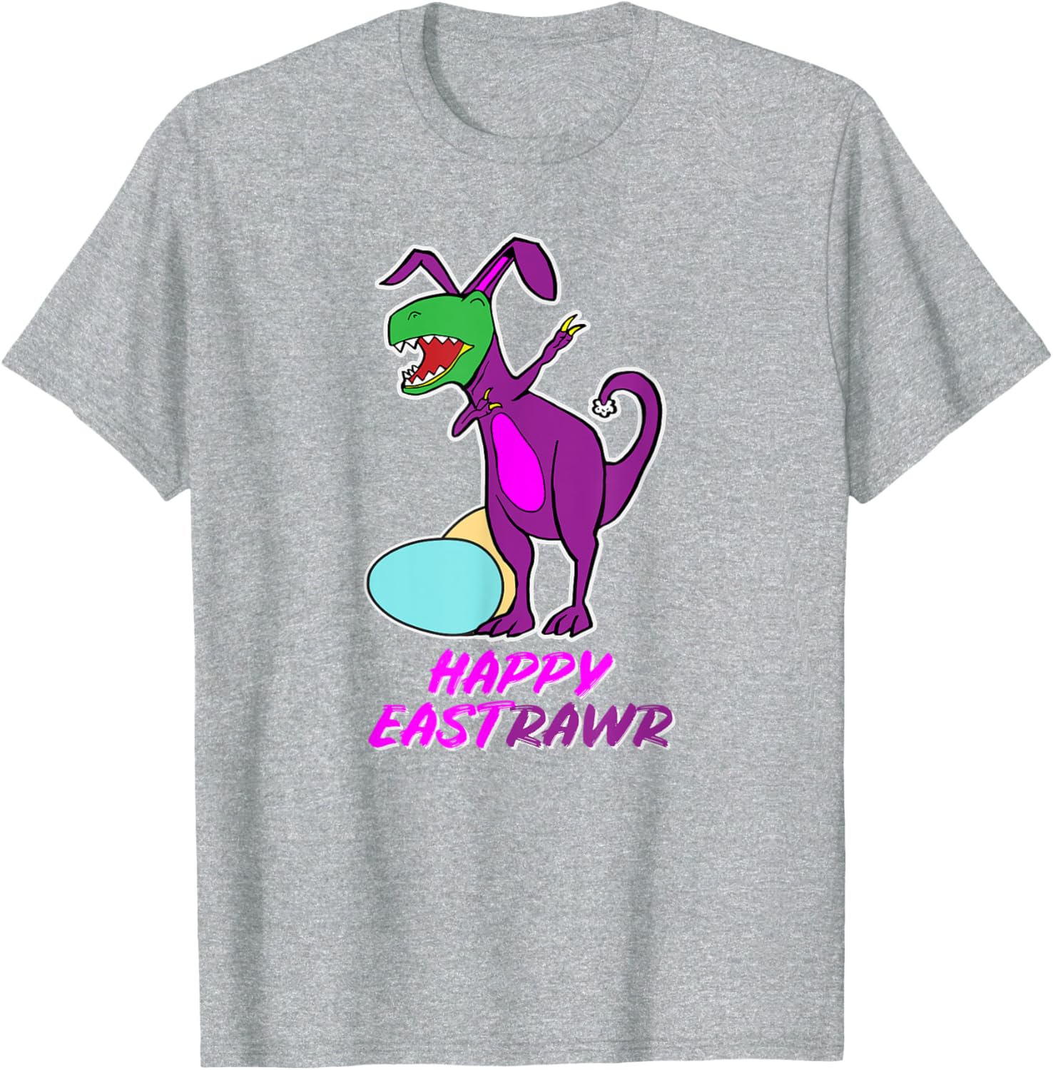 Easter T Rex Dabbing Happy Eastrawr bunny T-Shirt