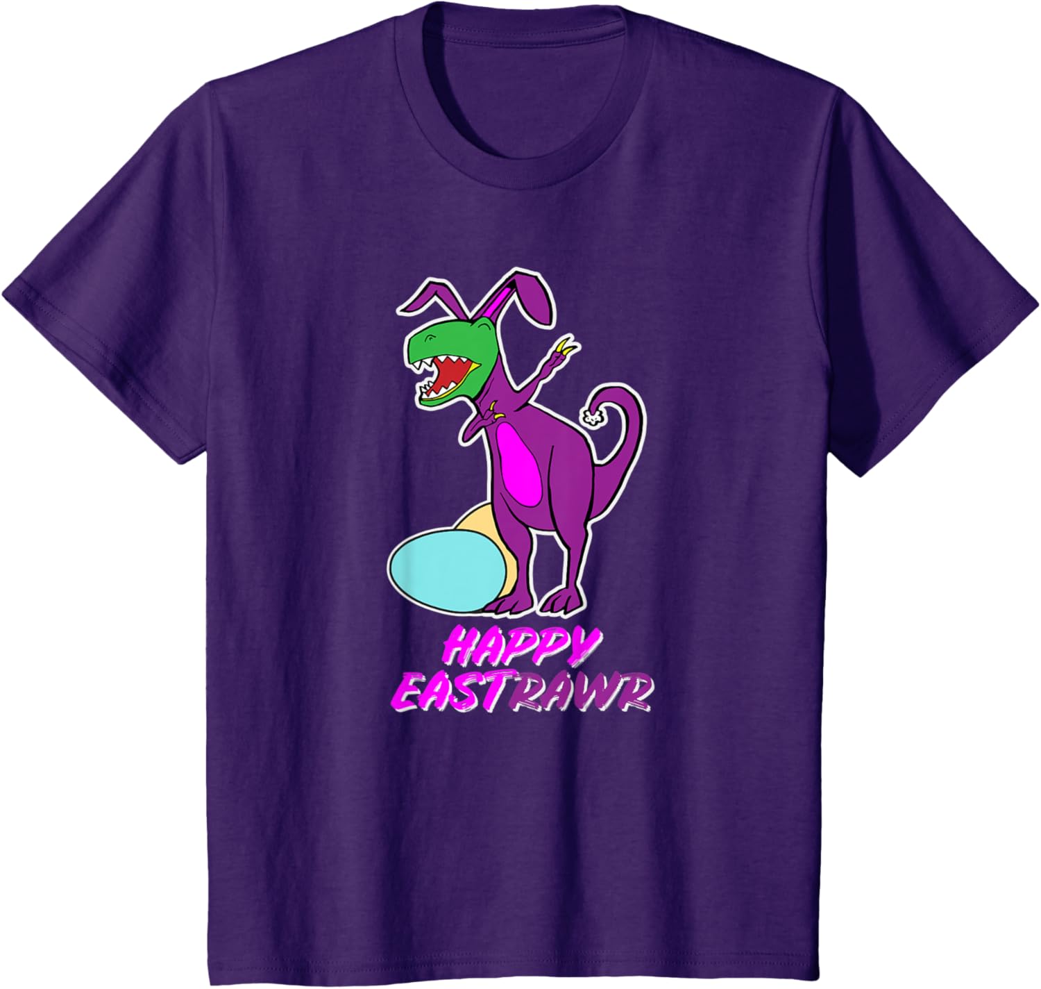 Easter T Rex Dabbing Happy Eastrawr bunny T-Shirt