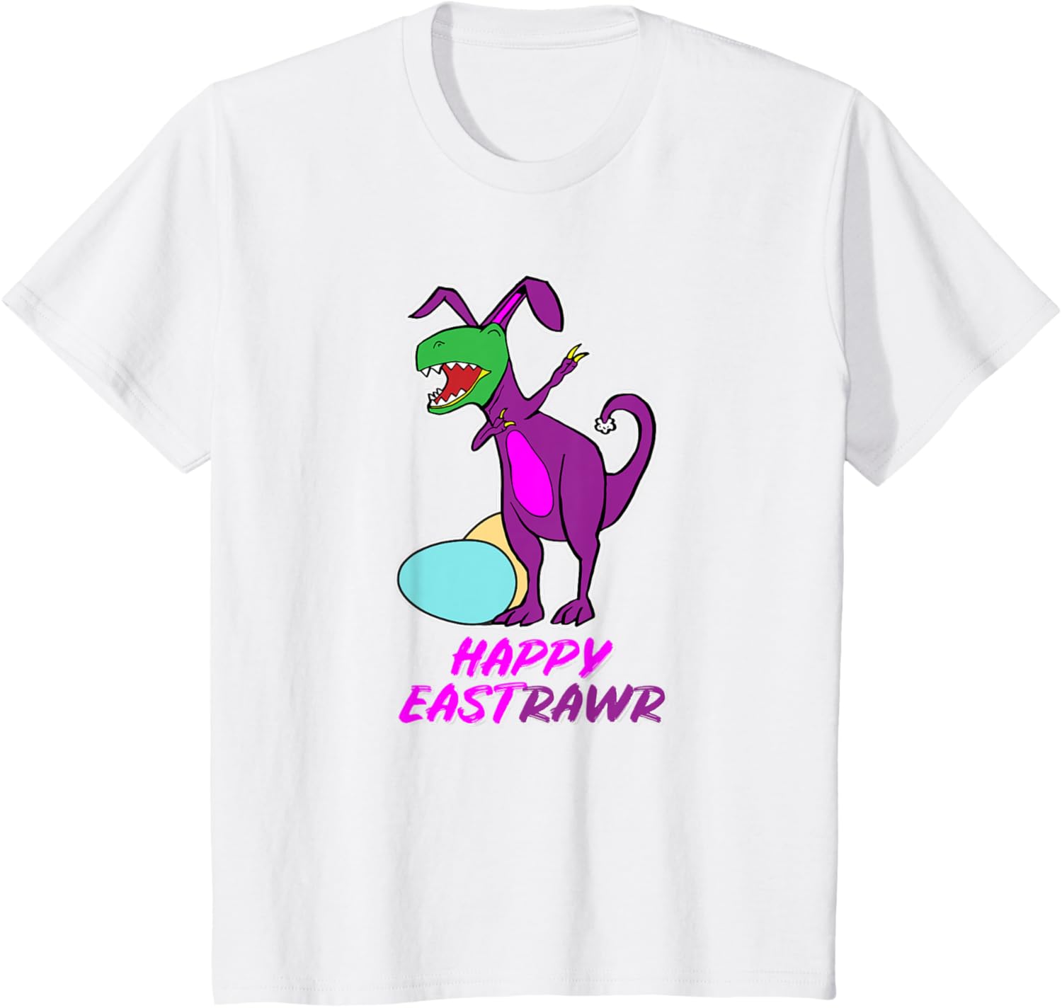 Easter T Rex Dabbing Happy Eastrawr bunny T-Shirt