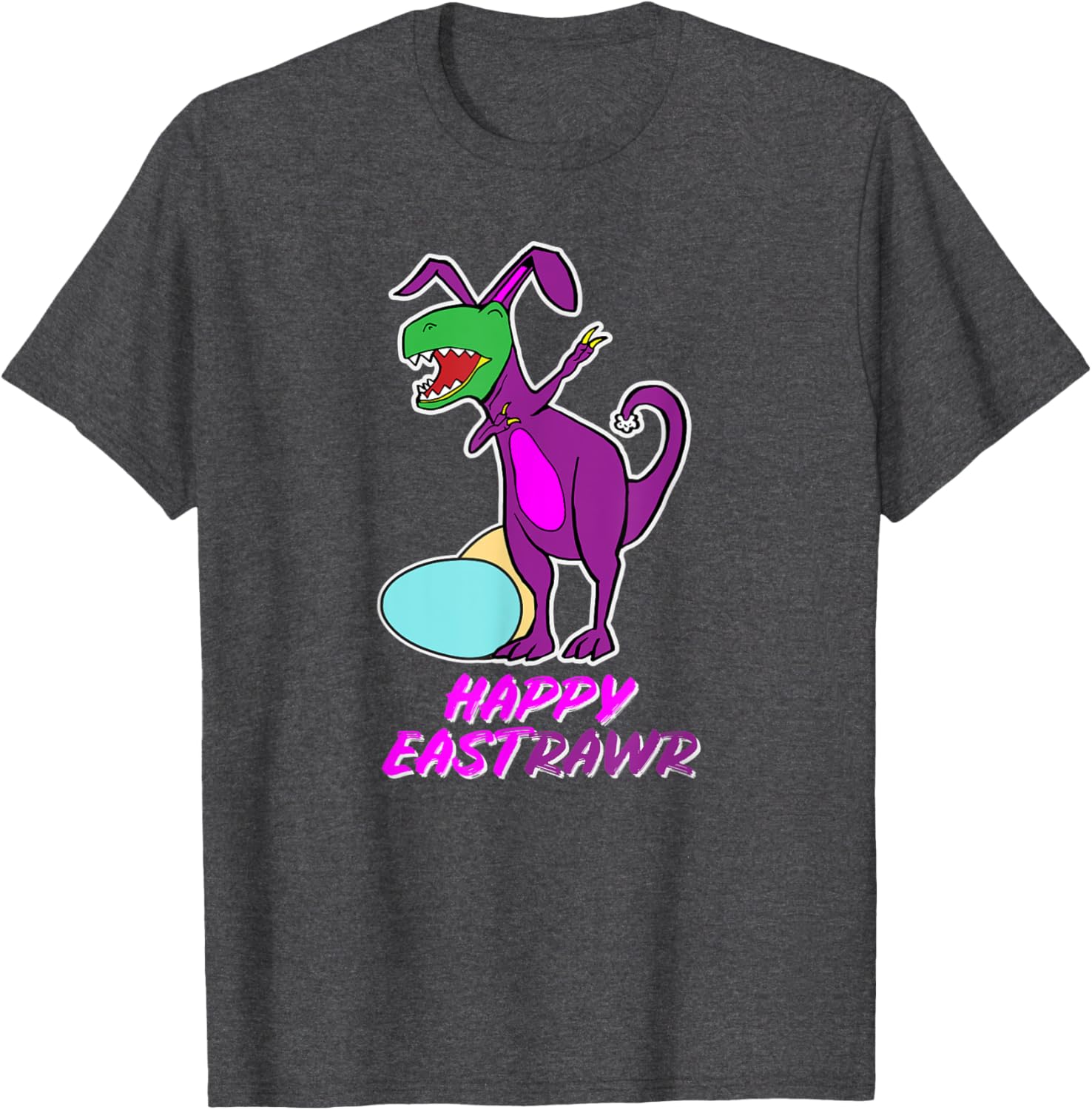 Easter T Rex Dabbing Happy Eastrawr bunny T-Shirt