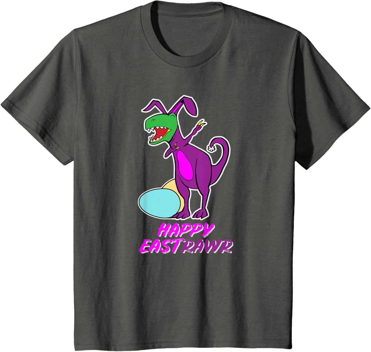 Easter T Rex Dabbing Happy Eastrawr bunny T-Shirt