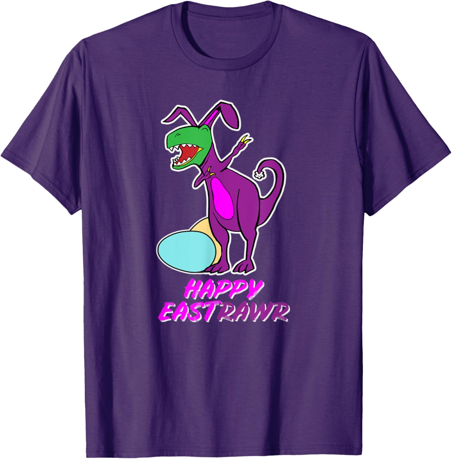 Easter T Rex Dabbing Happy Eastrawr bunny T-Shirt