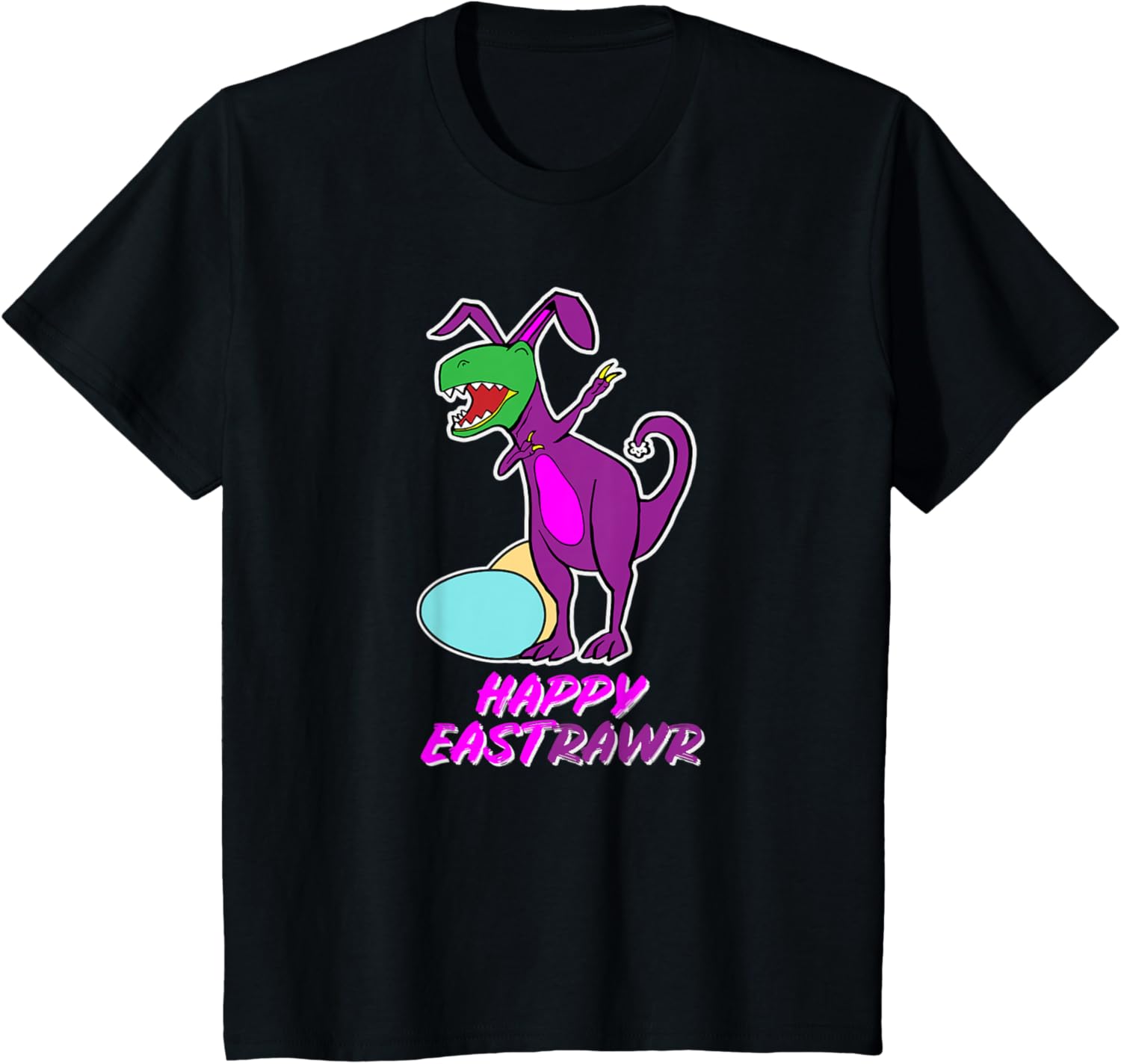 Easter T Rex Dabbing Happy Eastrawr bunny T-Shirt