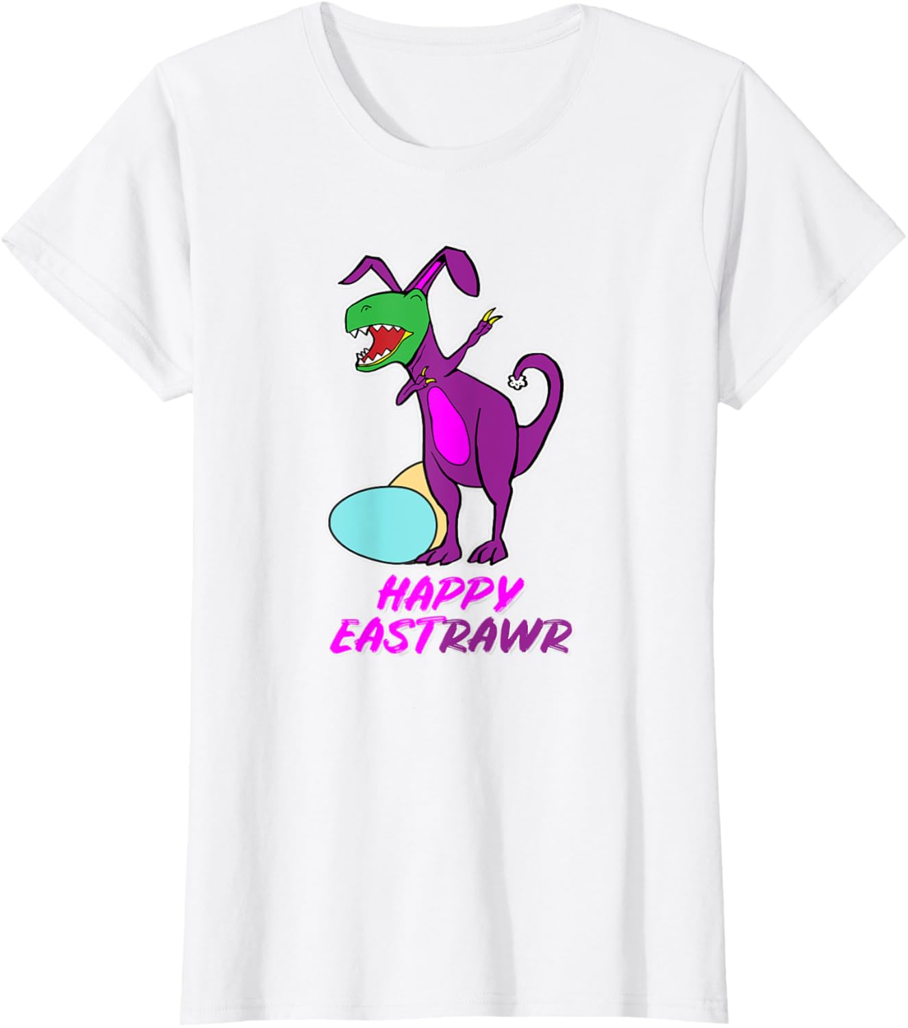 Easter T Rex Dabbing Happy Eastrawr bunny T-Shirt