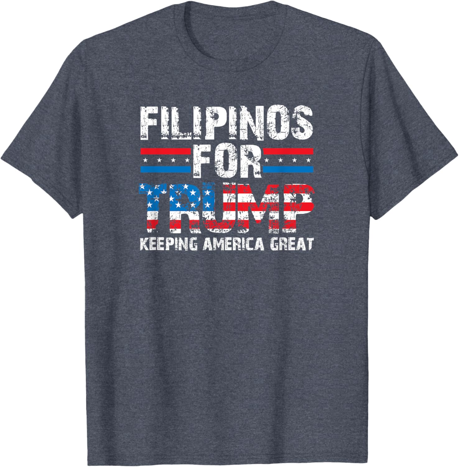 Filipinos For Trump - American and Philippines Patriotic T-Shirt