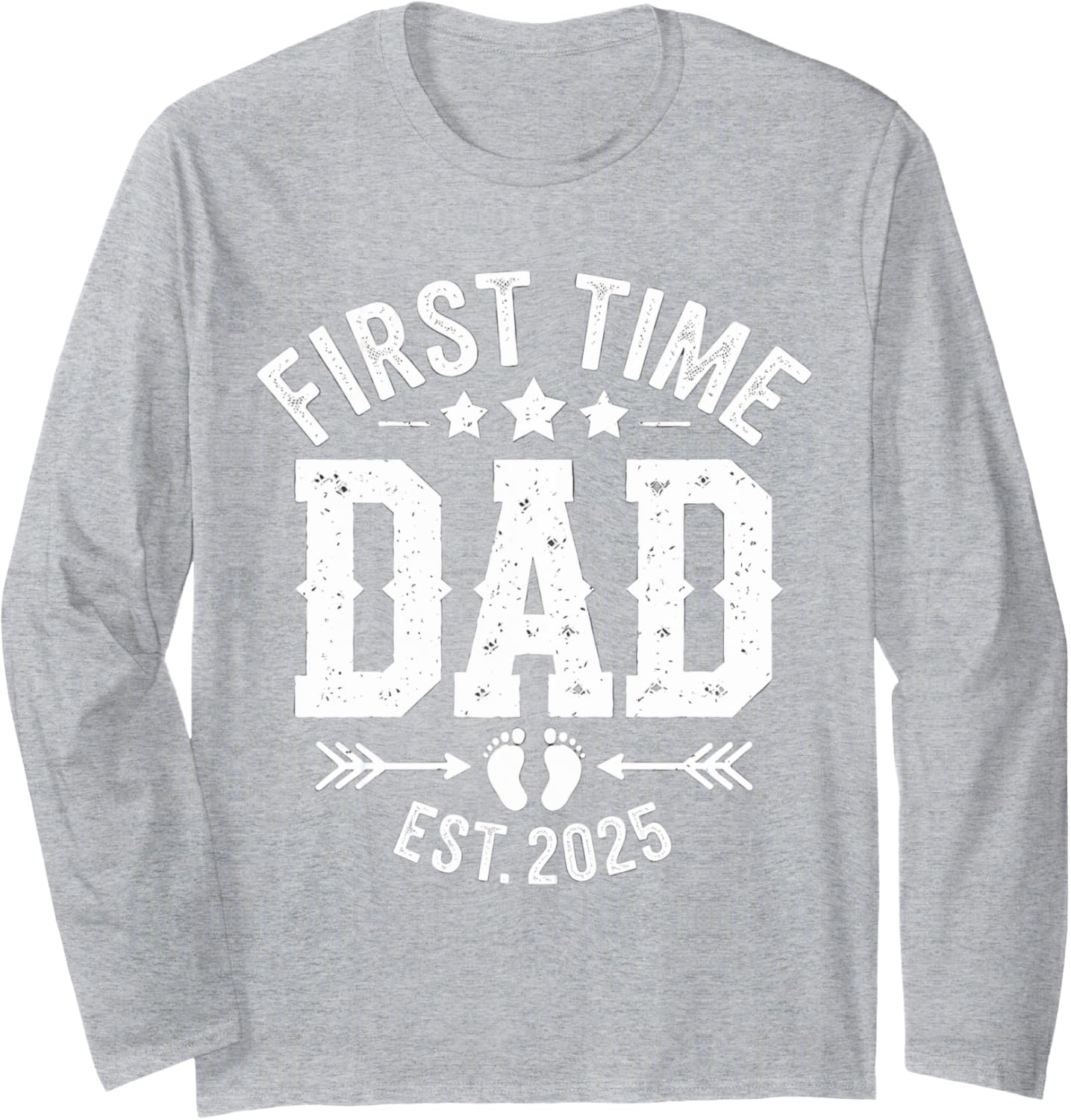 First Father's Day FIRST TIME DAD EST. 2025 Dad-to-be Long Sleeve T-Shirt