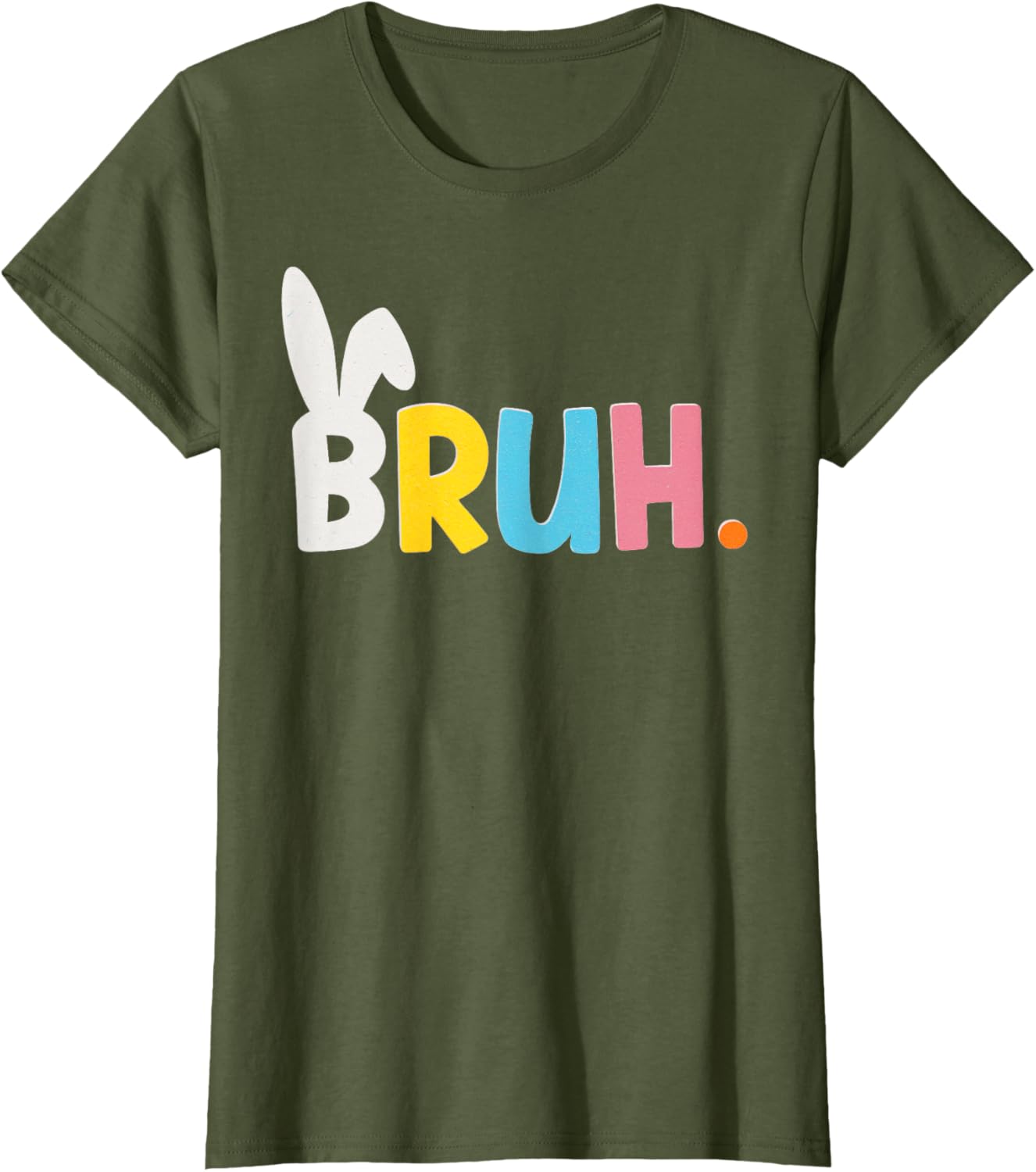 Funny Bunny Ears BRUH Meme Happy Easter Boy Girl Adult T-Shirt