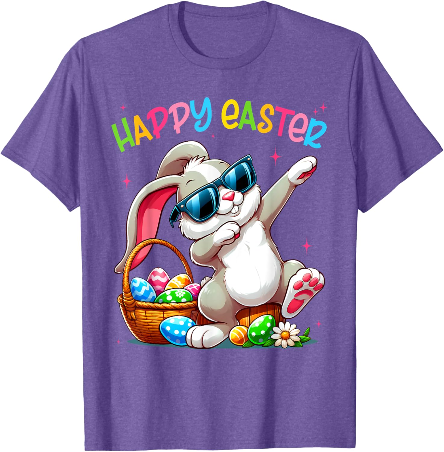 Funny Dabbing Bunny Easter Happy Easter for Boys Girls Adult T-Shirt