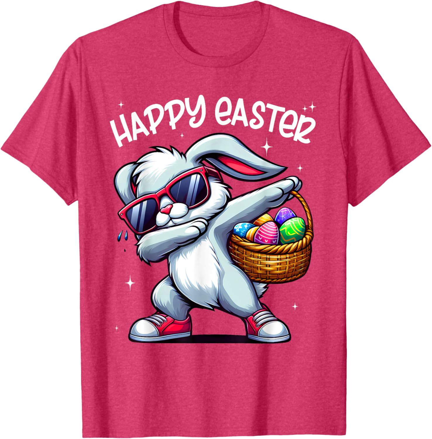 Funny Dabbing Bunny Easter Happy Easter for Boys Girls Adult T-Shirt