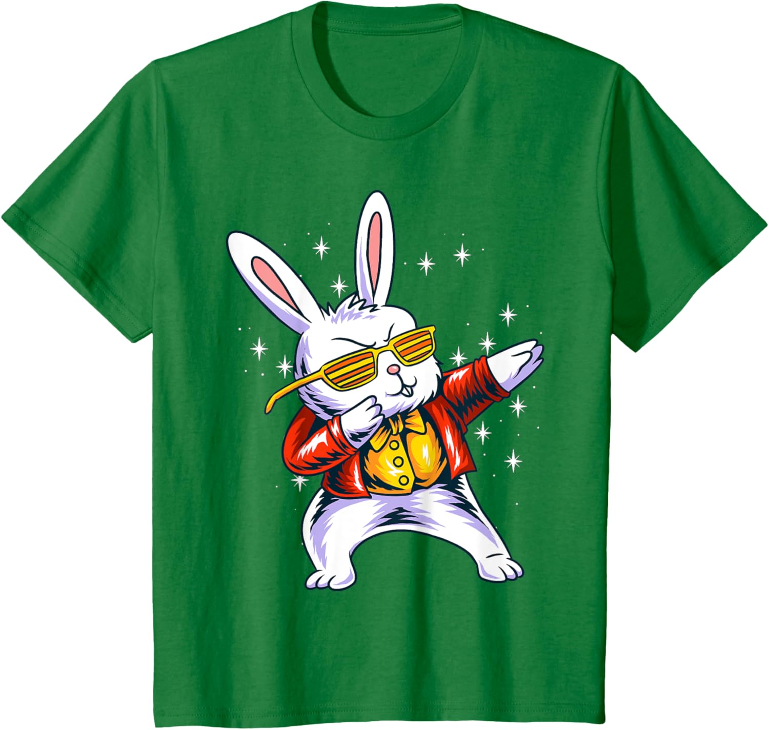 Funny Dabbing Rabbit Bunny Happy Easter Day Eggs Dab 2022 T-Shirt