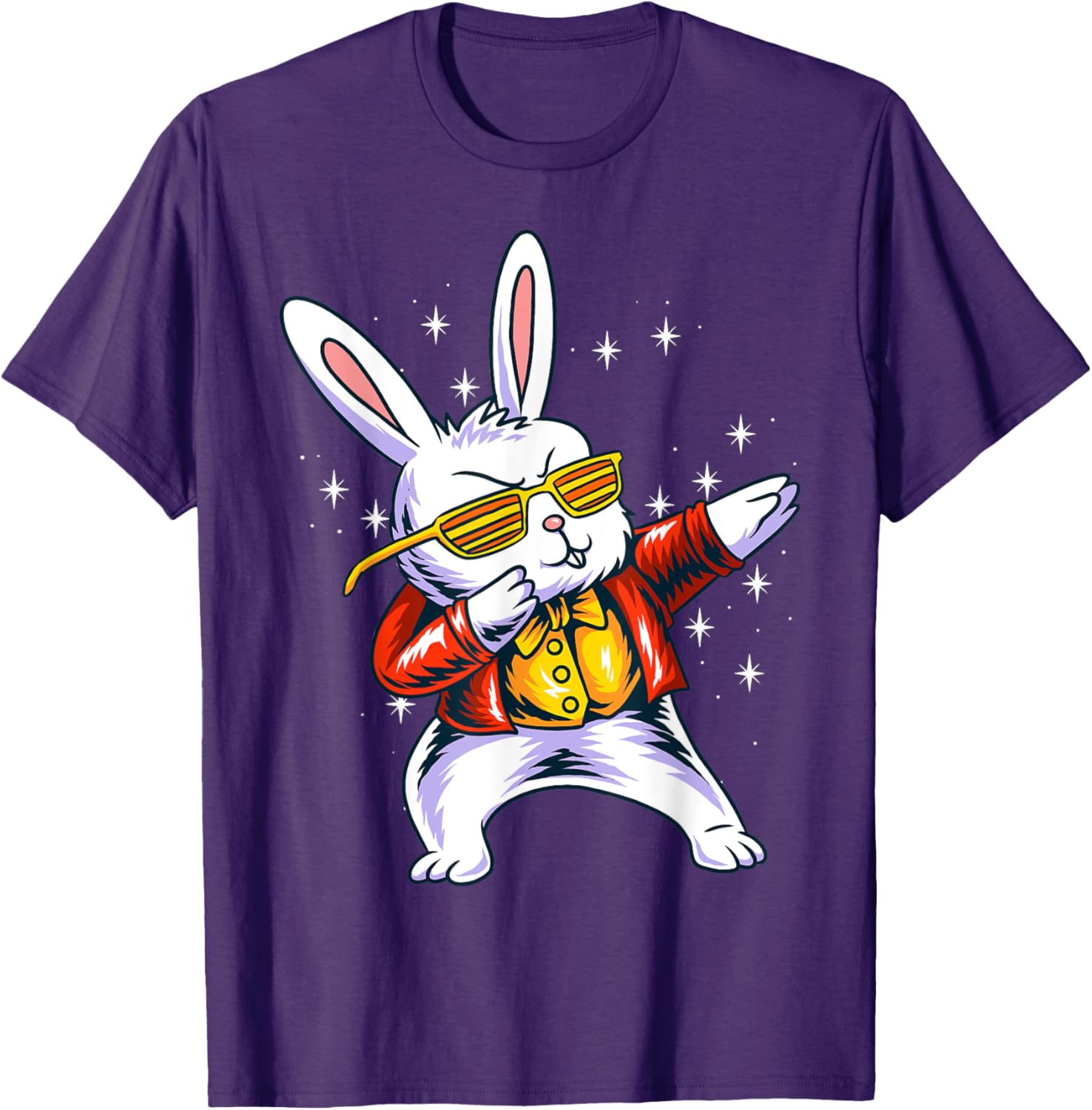 Funny Dabbing Rabbit Bunny Happy Easter Day Eggs Dab 2022 T-Shirt