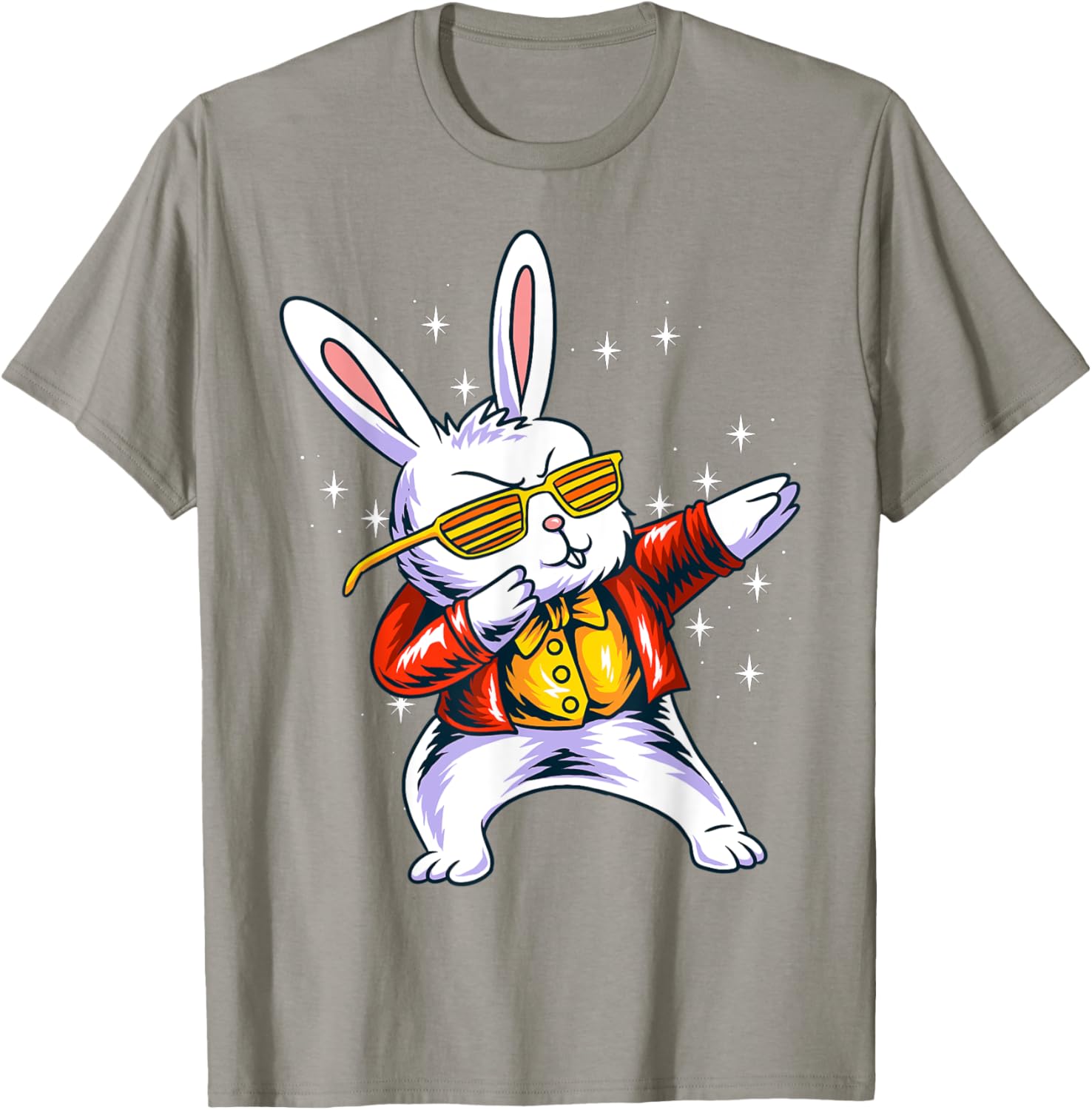 Funny Dabbing Rabbit Bunny Happy Easter Day Eggs Dab 2022 T-Shirt