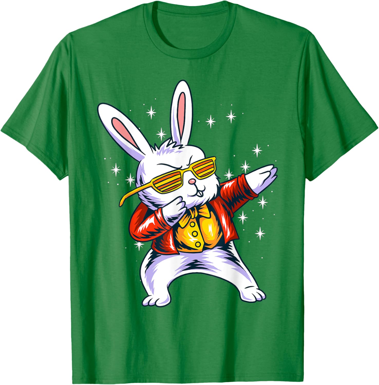 Funny Dabbing Rabbit Bunny Happy Easter Day Eggs Dab 2022 T-Shirt