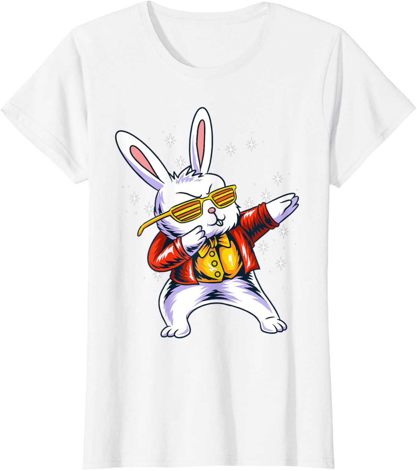 Funny Dabbing Rabbit Bunny Happy Easter Day Eggs Dab 2022 T-Shirt