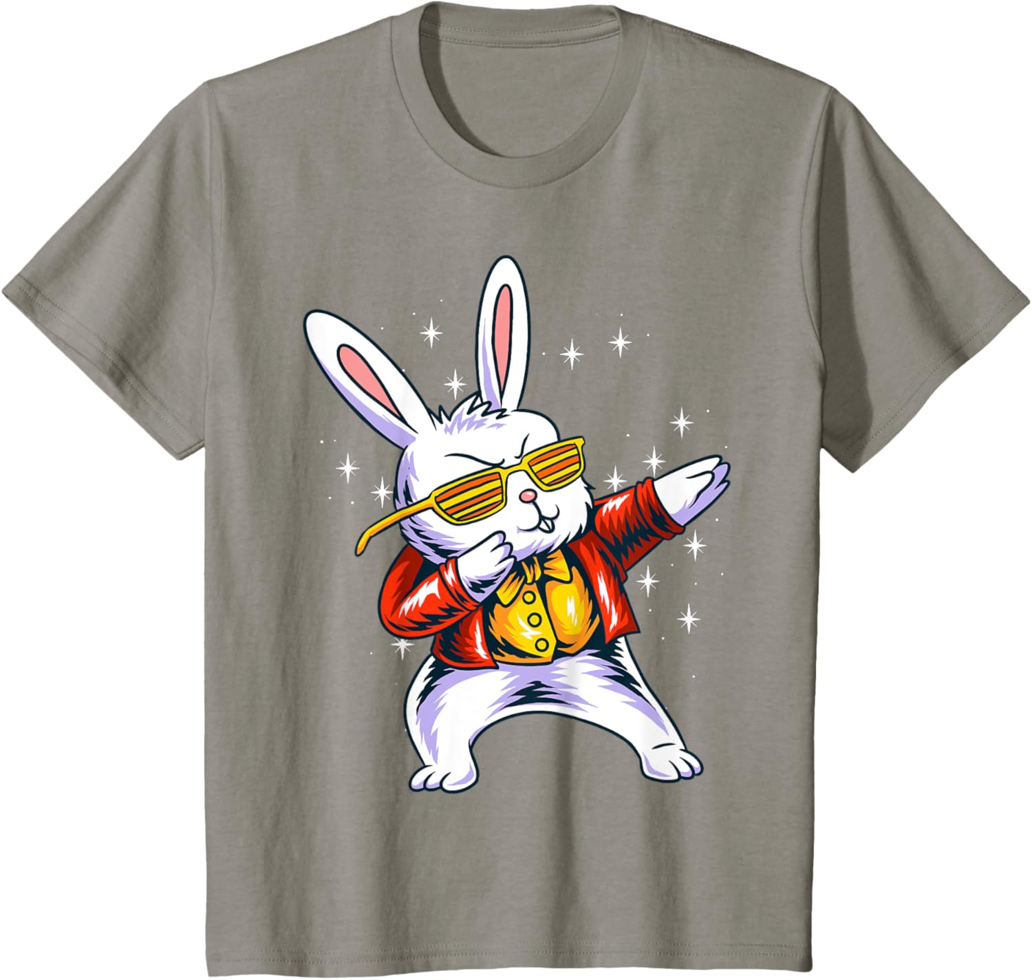 Funny Dabbing Rabbit Bunny Happy Easter Day Eggs Dab 2022 T-Shirt