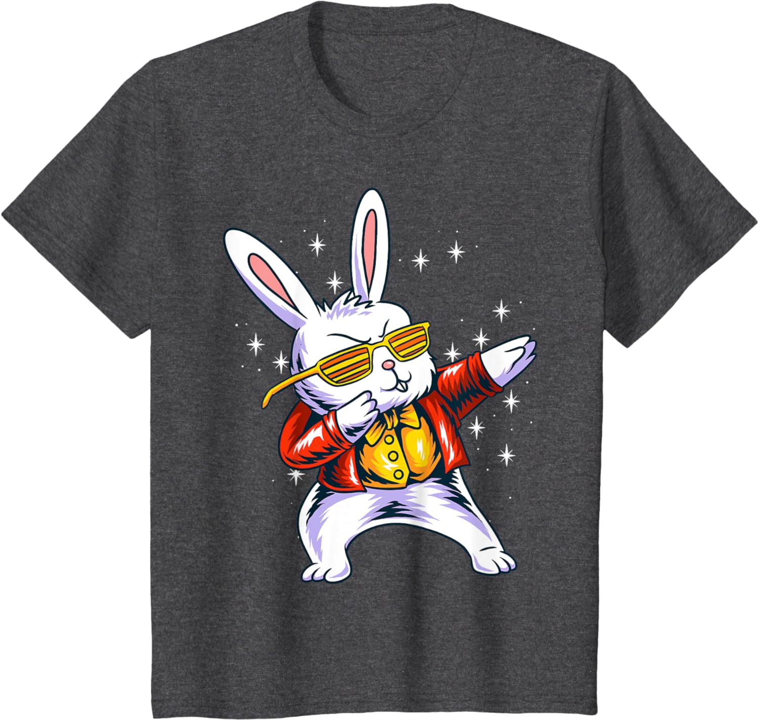 Funny Dabbing Rabbit Bunny Happy Easter Day Eggs Dab 2022 T-Shirt