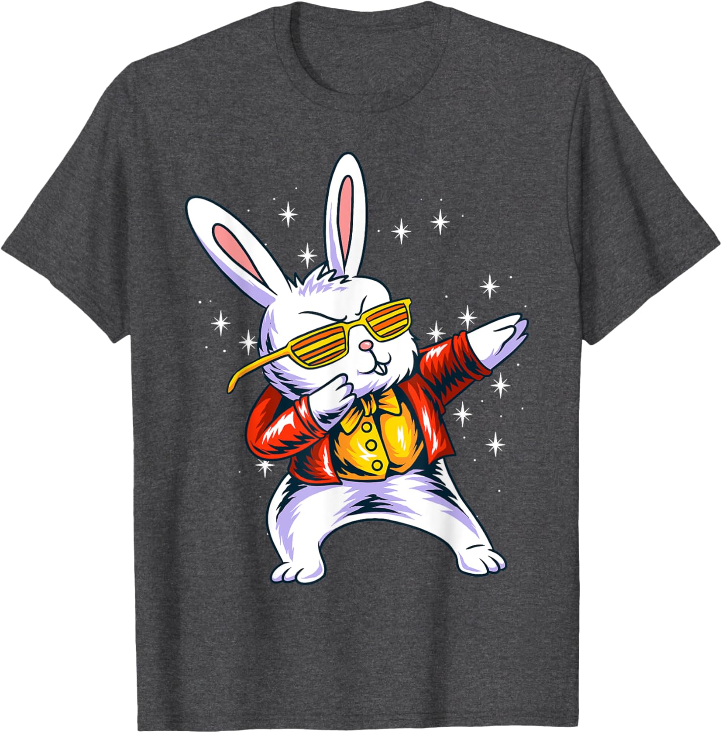 Funny Dabbing Rabbit Bunny Happy Easter Day Eggs Dab 2022 T-Shirt