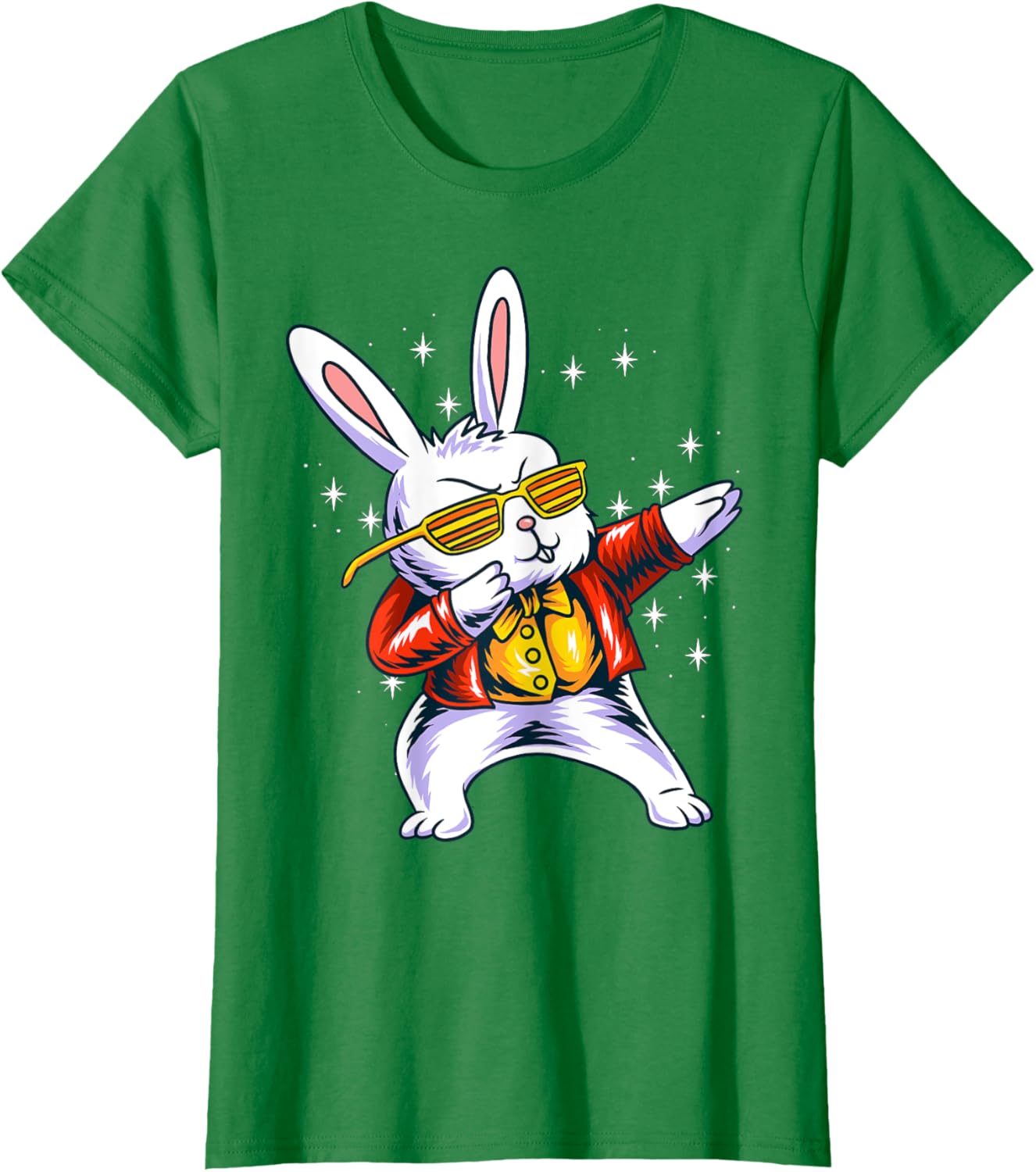 Funny Dabbing Rabbit Bunny Happy Easter Day Eggs Dab 2022 T-Shirt