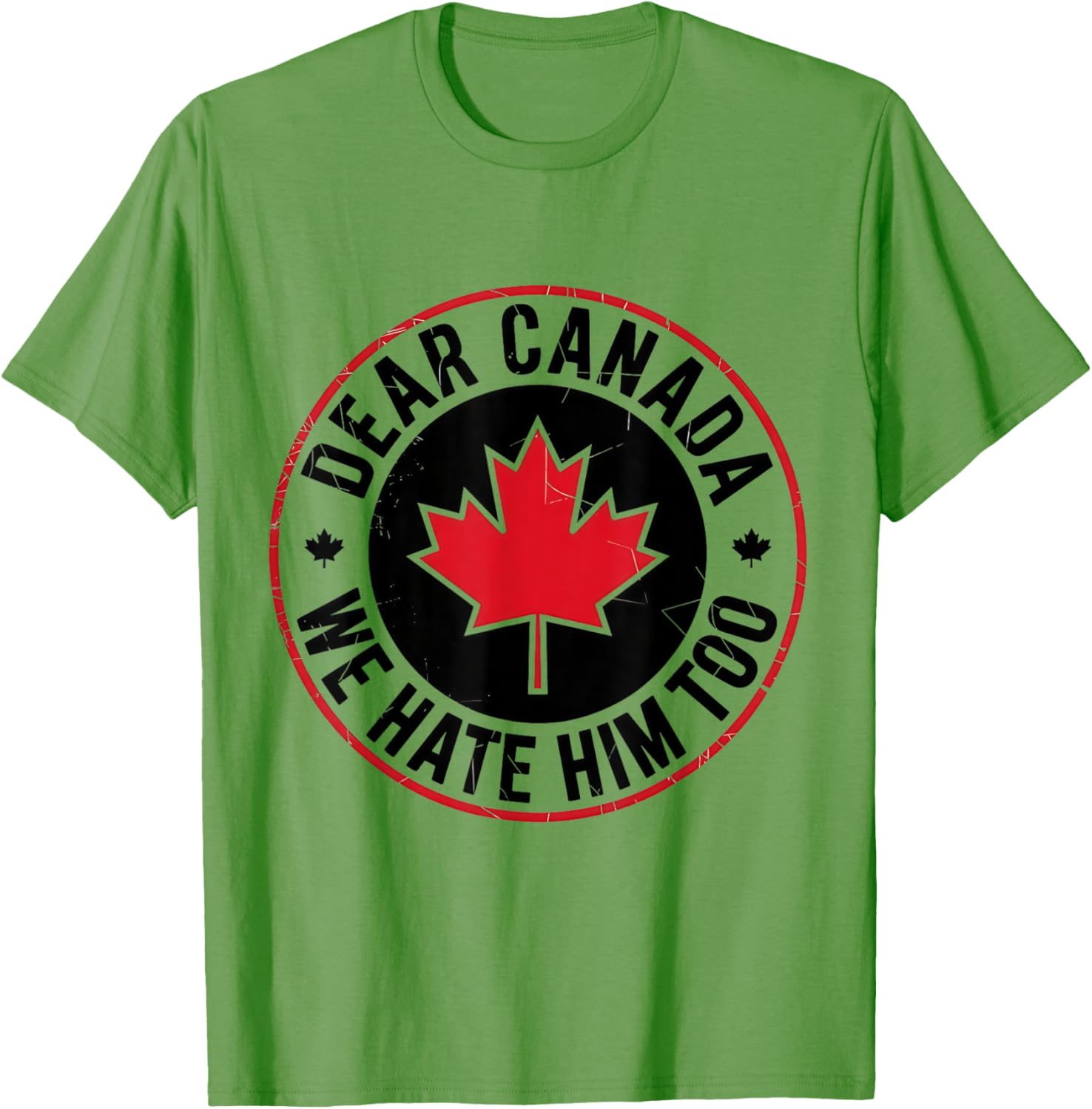 Funny Dear Canada We Hate Him Too Vintage Tee T-Shirt