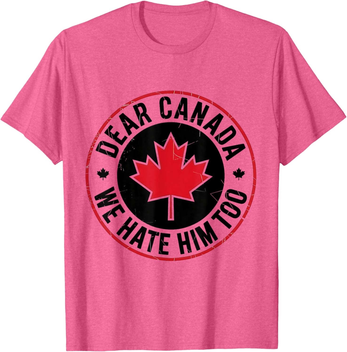 Funny Dear Canada We Hate Him Too Vintage Tee T-Shirt