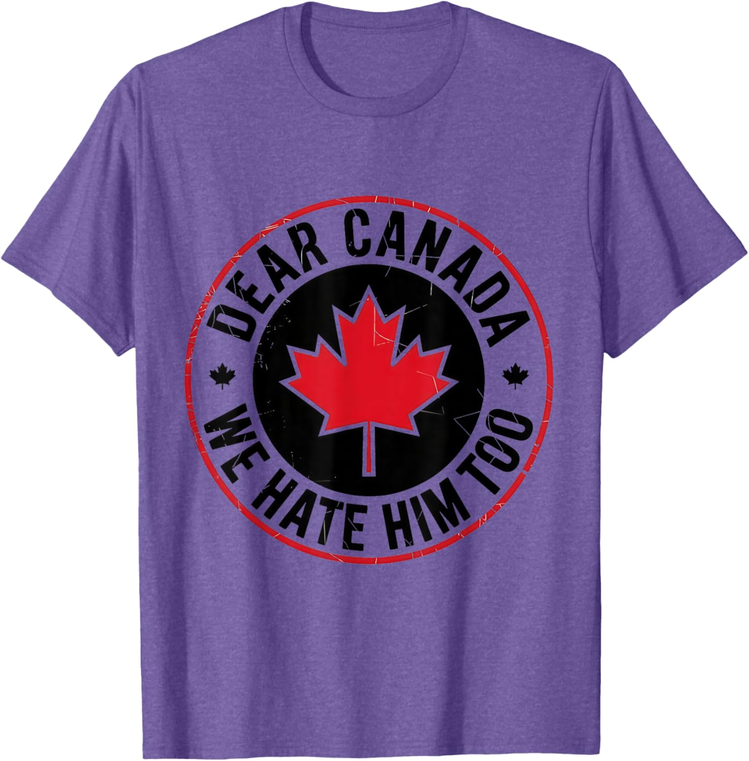 Funny Dear Canada We Hate Him Too Vintage Tee T-Shirt