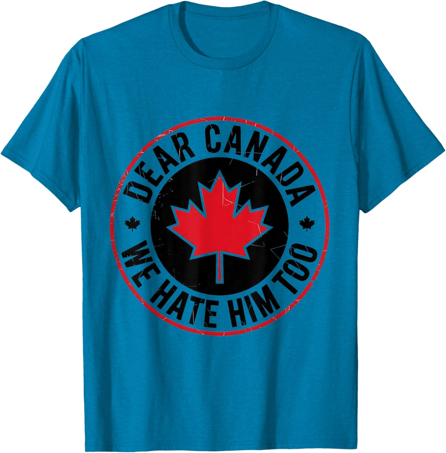 Funny Dear Canada We Hate Him Too Vintage Tee T-Shirt