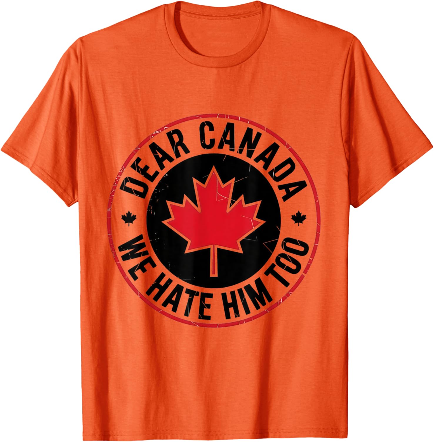 Funny Dear Canada We Hate Him Too Vintage Tee T-Shirt