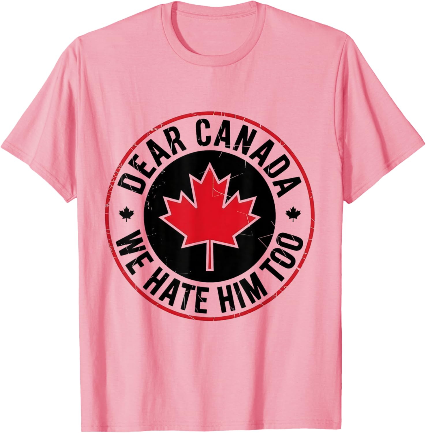 Funny Dear Canada We Hate Him Too Vintage Tee T-Shirt