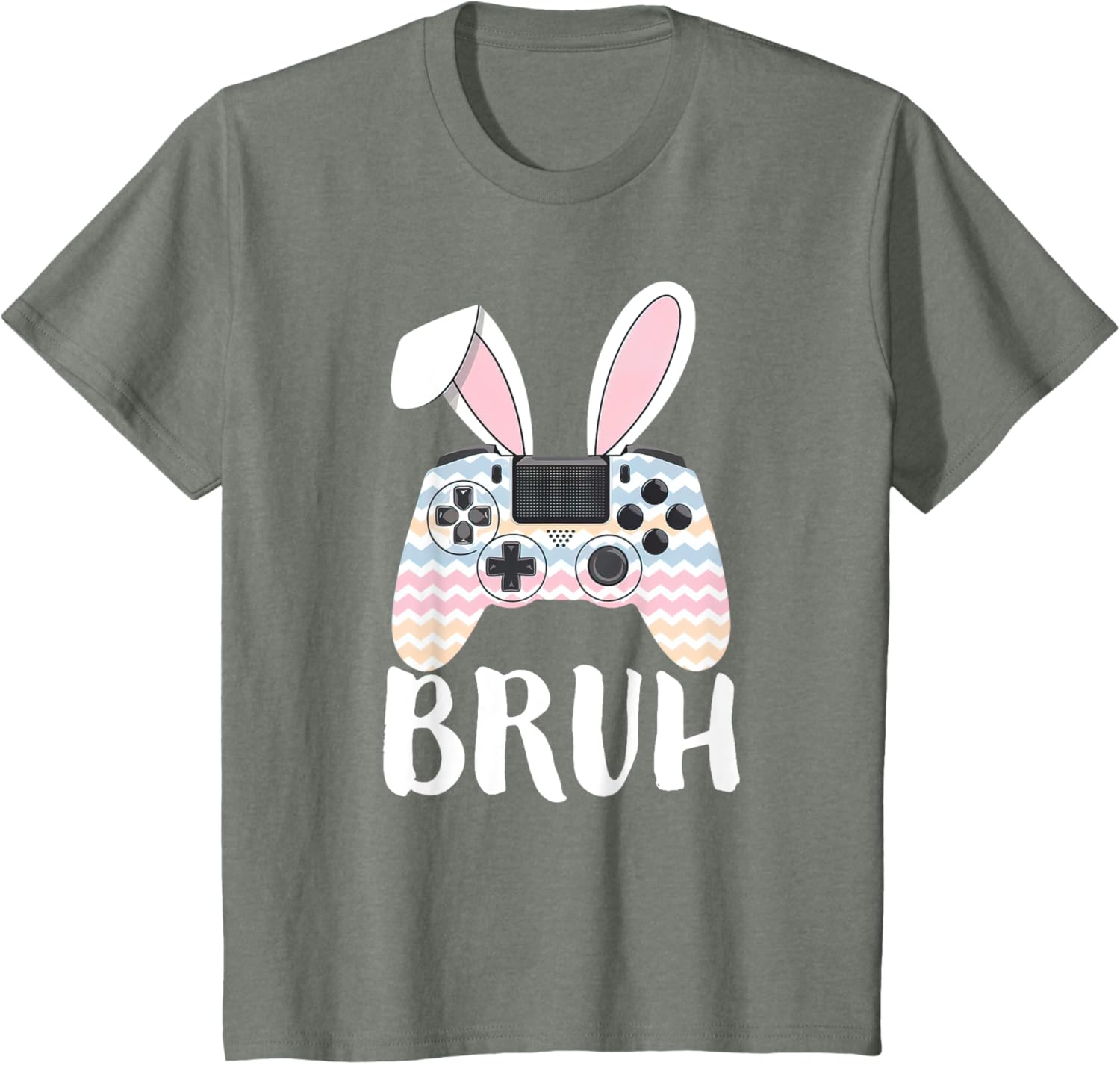 Funny Easter Bunny Video Game Controller Gamer Bruh Easter T-Shirt