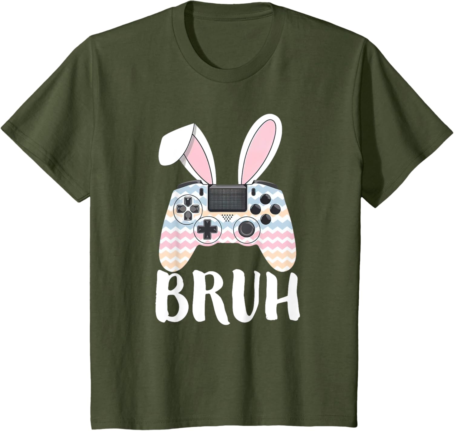 Funny Easter Bunny Video Game Controller Gamer Bruh Easter T-Shirt