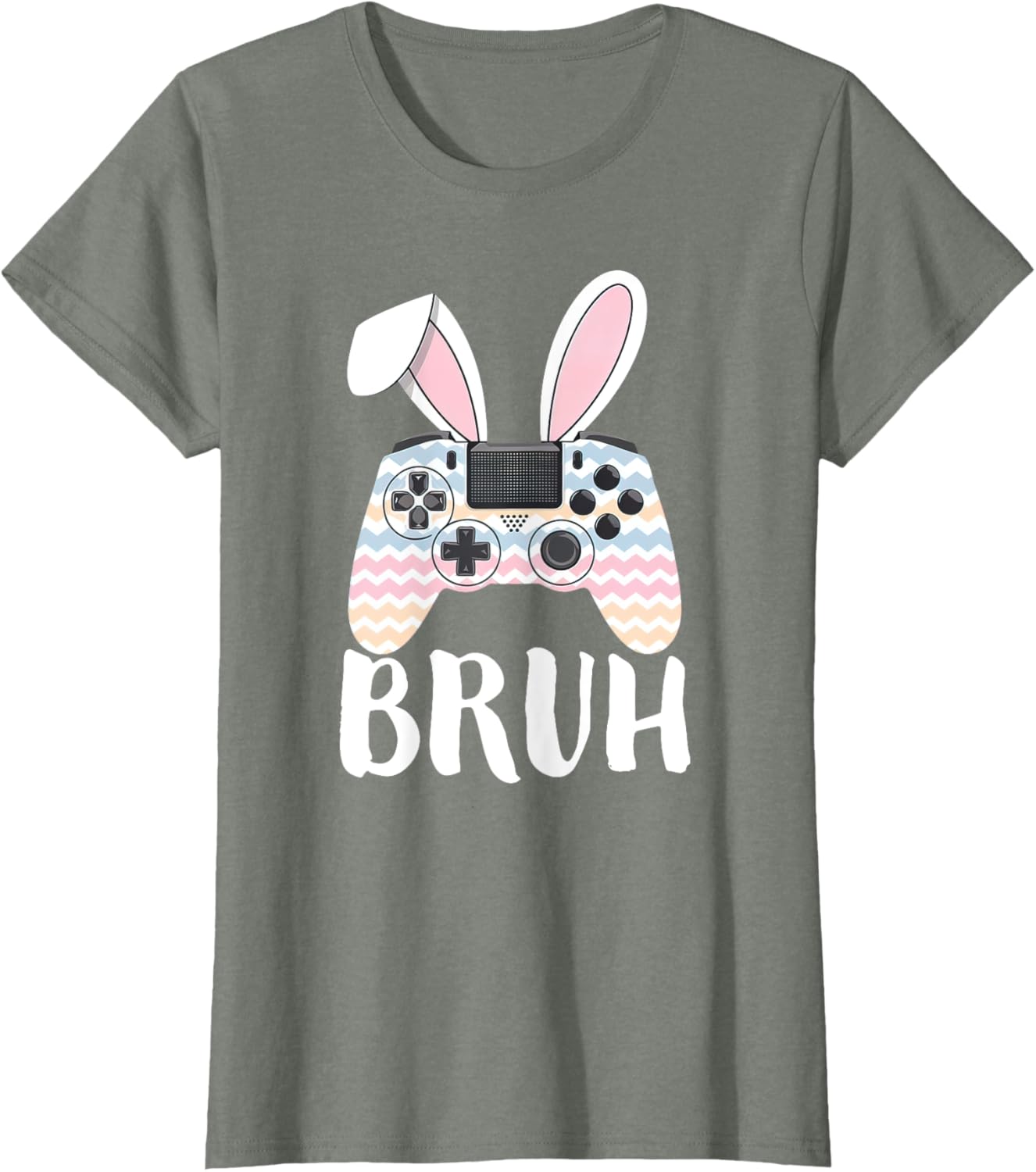 Funny Easter Bunny Video Game Controller Gamer Bruh Easter T-Shirt