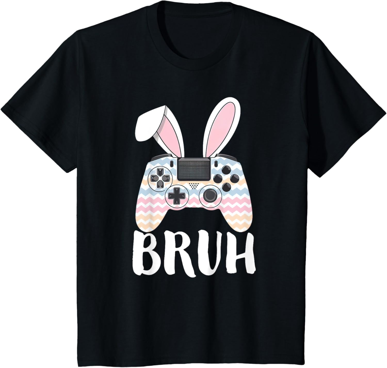 Funny Easter Bunny Video Game Controller Gamer Bruh Easter T-Shirt