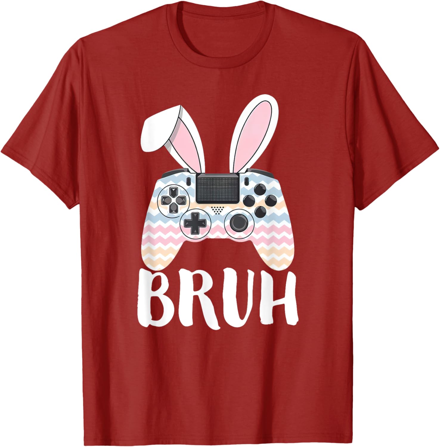 Funny Easter Bunny Video Game Controller Gamer Bruh Easter T-Shirt