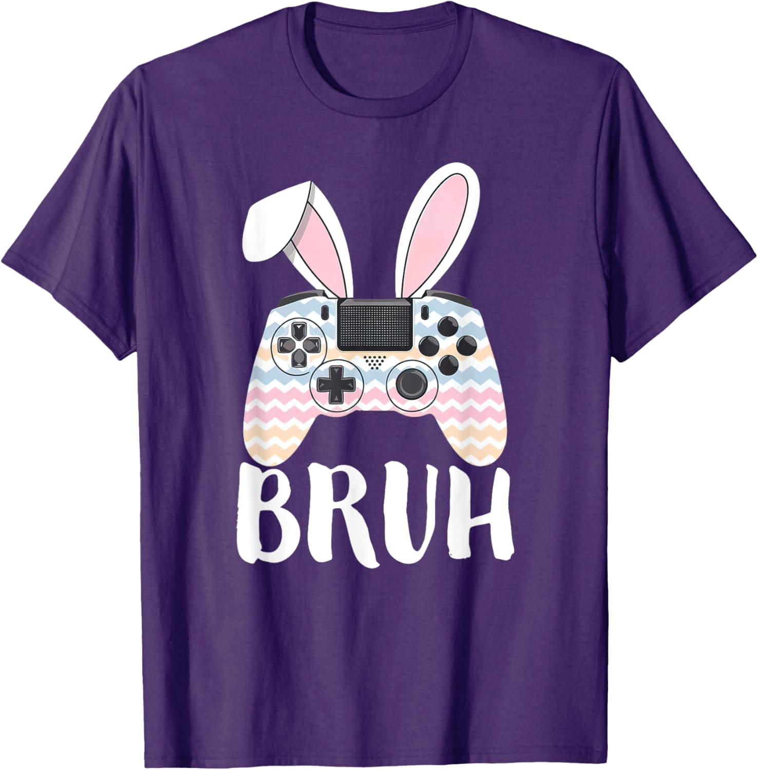 Funny Easter Bunny Video Game Controller Gamer Bruh Easter T-Shirt