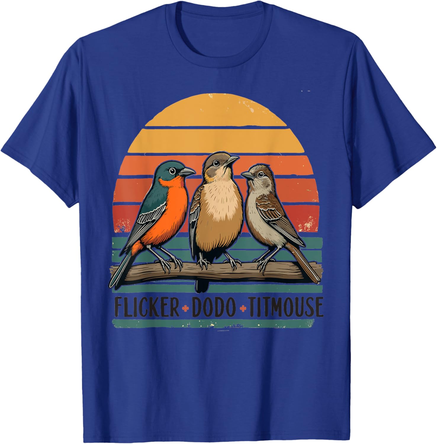 Funny Flicker Dodo Titmouse Birdwatching Nature Humor T-Shirt