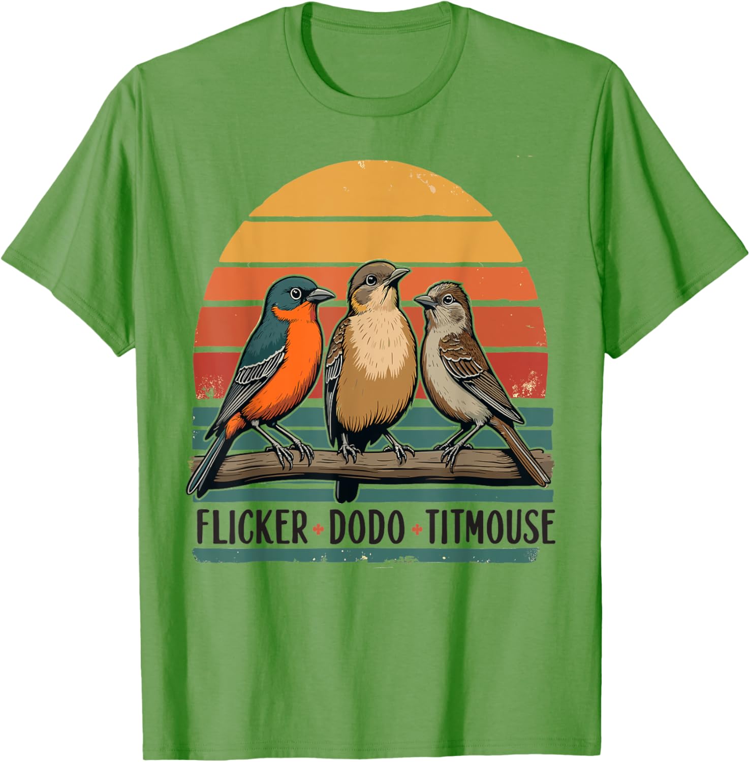 Funny Flicker Dodo Titmouse Birdwatching Nature Humor T-Shirt
