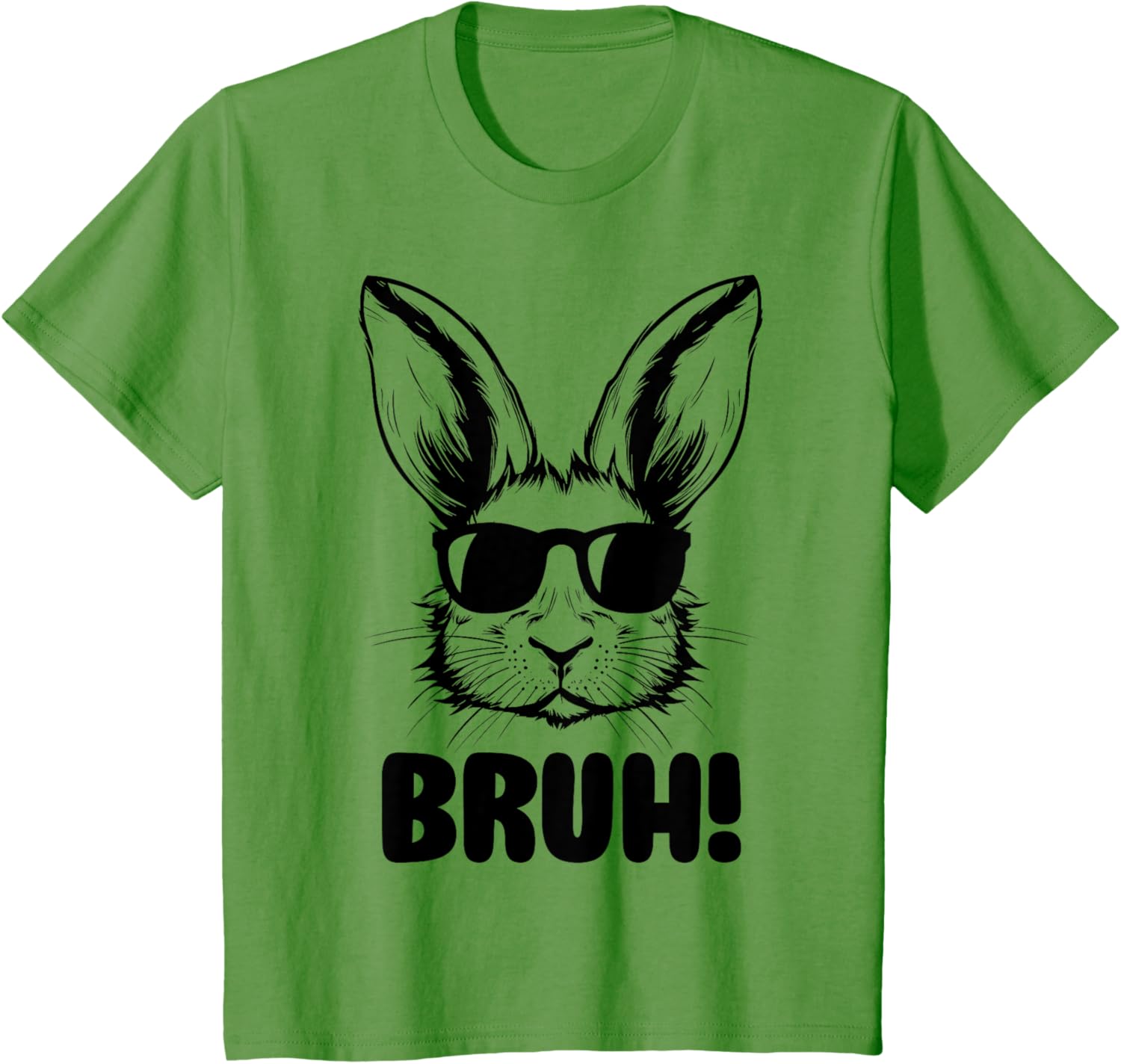 Funny Graphic Meme Easter Day Bunny Bruh For Men Women Kids T-Shirt