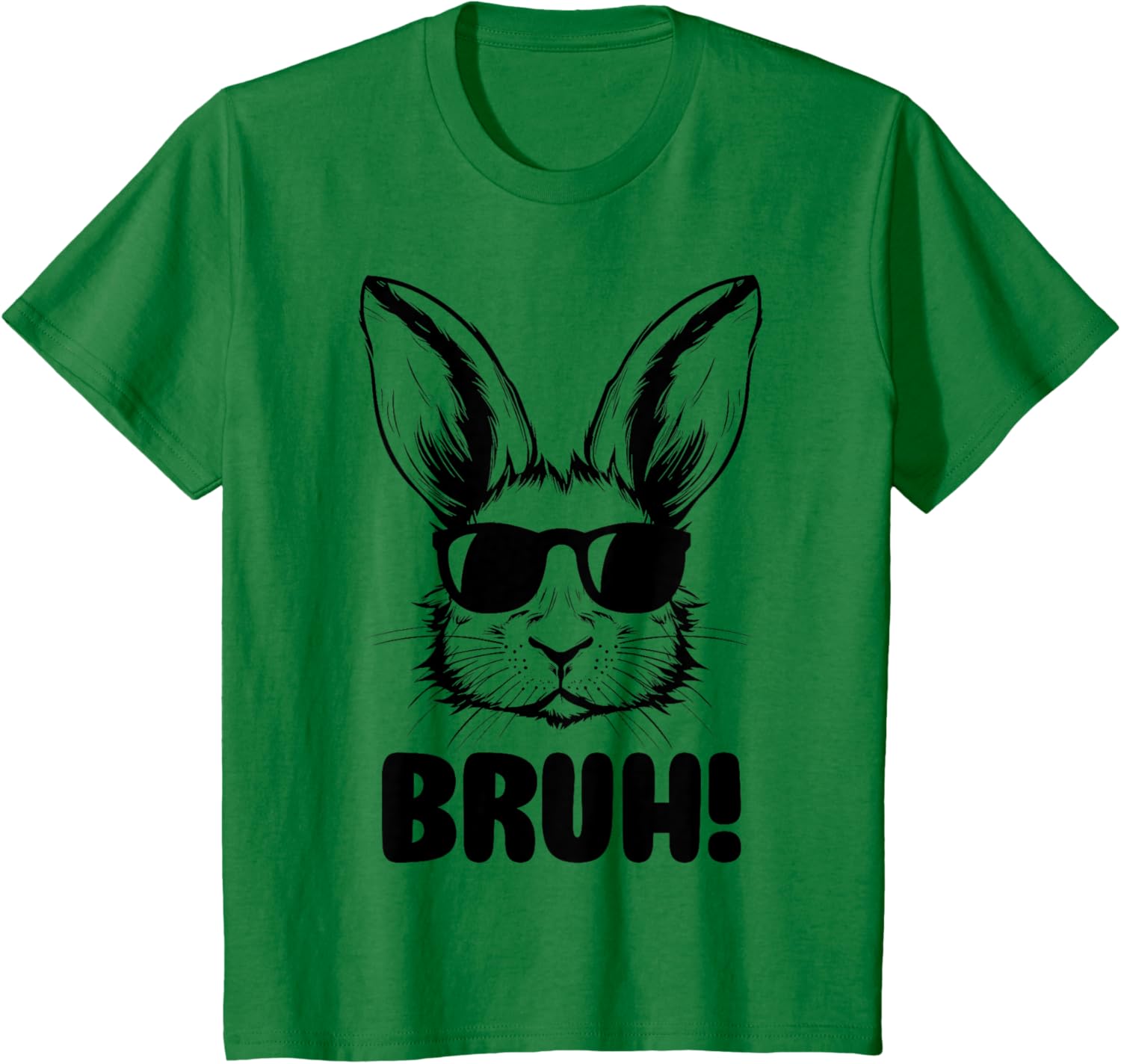 Funny Graphic Meme Easter Day Bunny Bruh For Men Women Kids T-Shirt