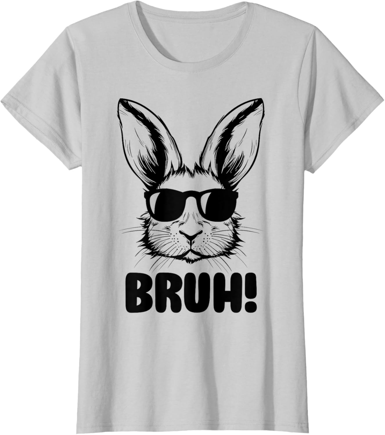 Funny Graphic Meme Easter Day Bunny Bruh For Men Women Kids T-Shirt