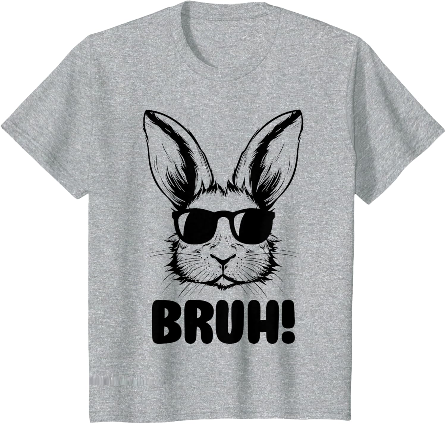 Funny Graphic Meme Easter Day Bunny Bruh For Men Women Kids T-Shirt