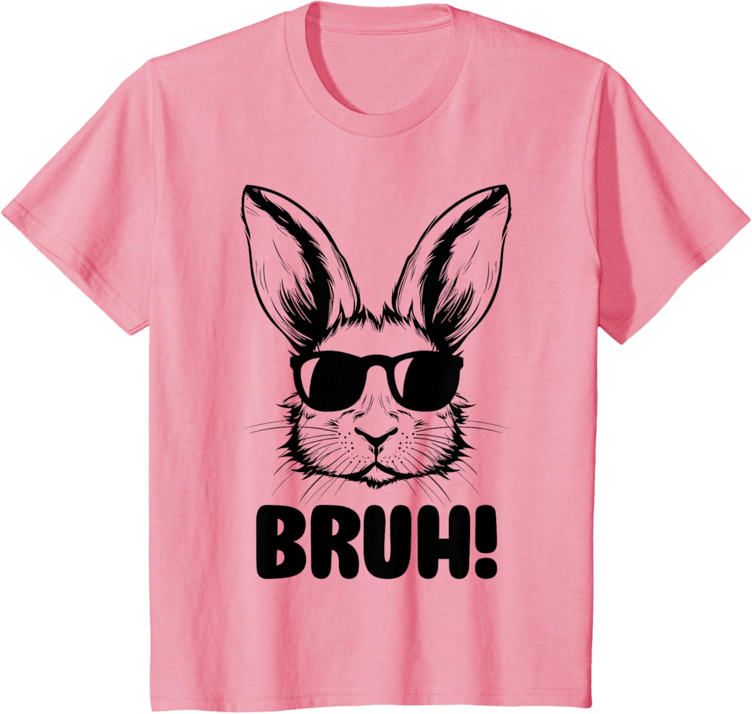 Funny Graphic Meme Easter Day Bunny Bruh For Men Women Kids T-Shirt