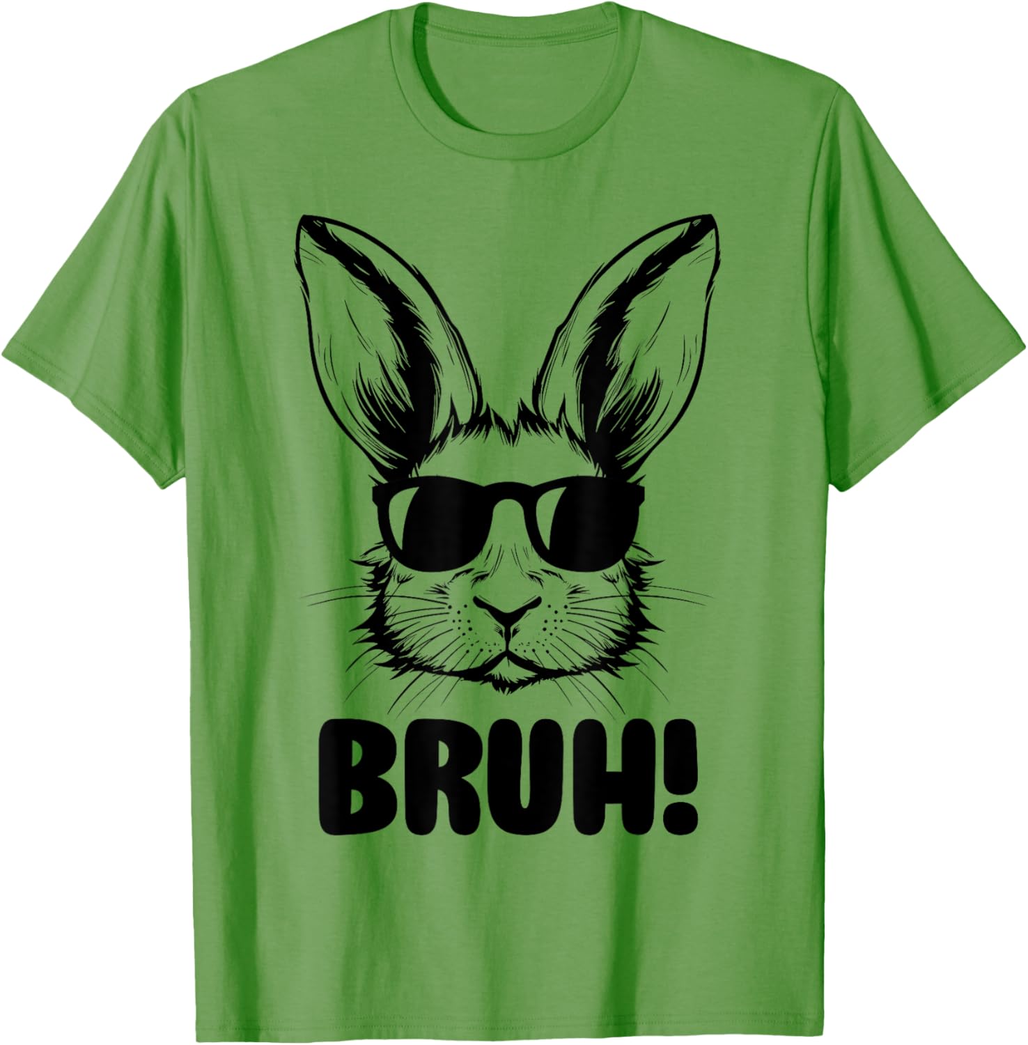 Funny Graphic Meme Easter Day Bunny Bruh For Men Women Kids T-Shirt