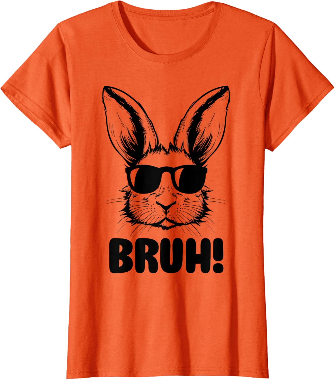 Funny Graphic Meme Easter Day Bunny Bruh For Men Women Kids T-Shirt