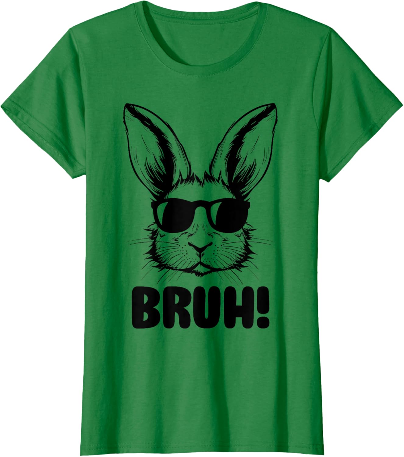 Funny Graphic Meme Easter Day Bunny Bruh For Men Women Kids T-Shirt