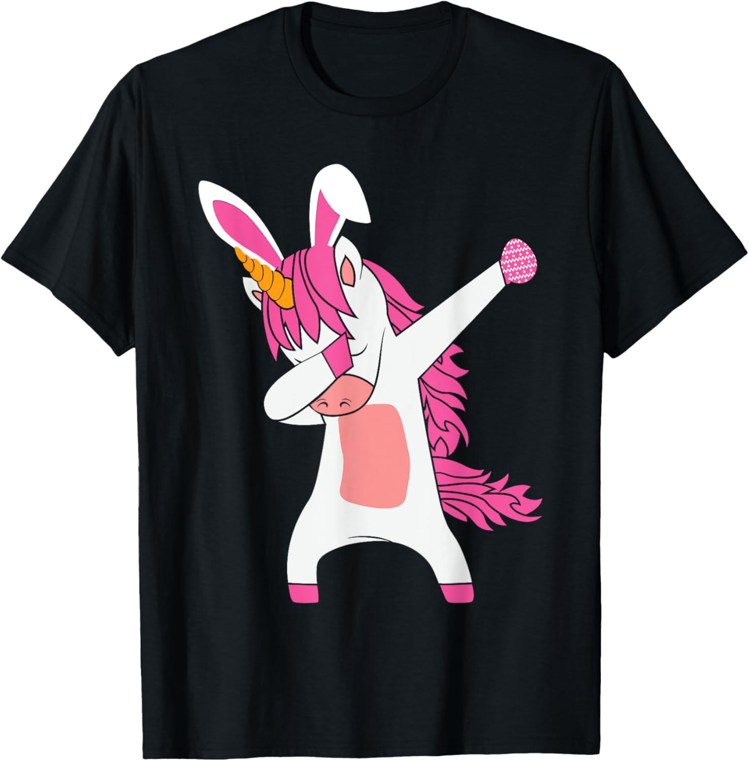 Funny Happy Easter Dabbing Unicorn Wearing Bunny Ears Dab T-Shirt