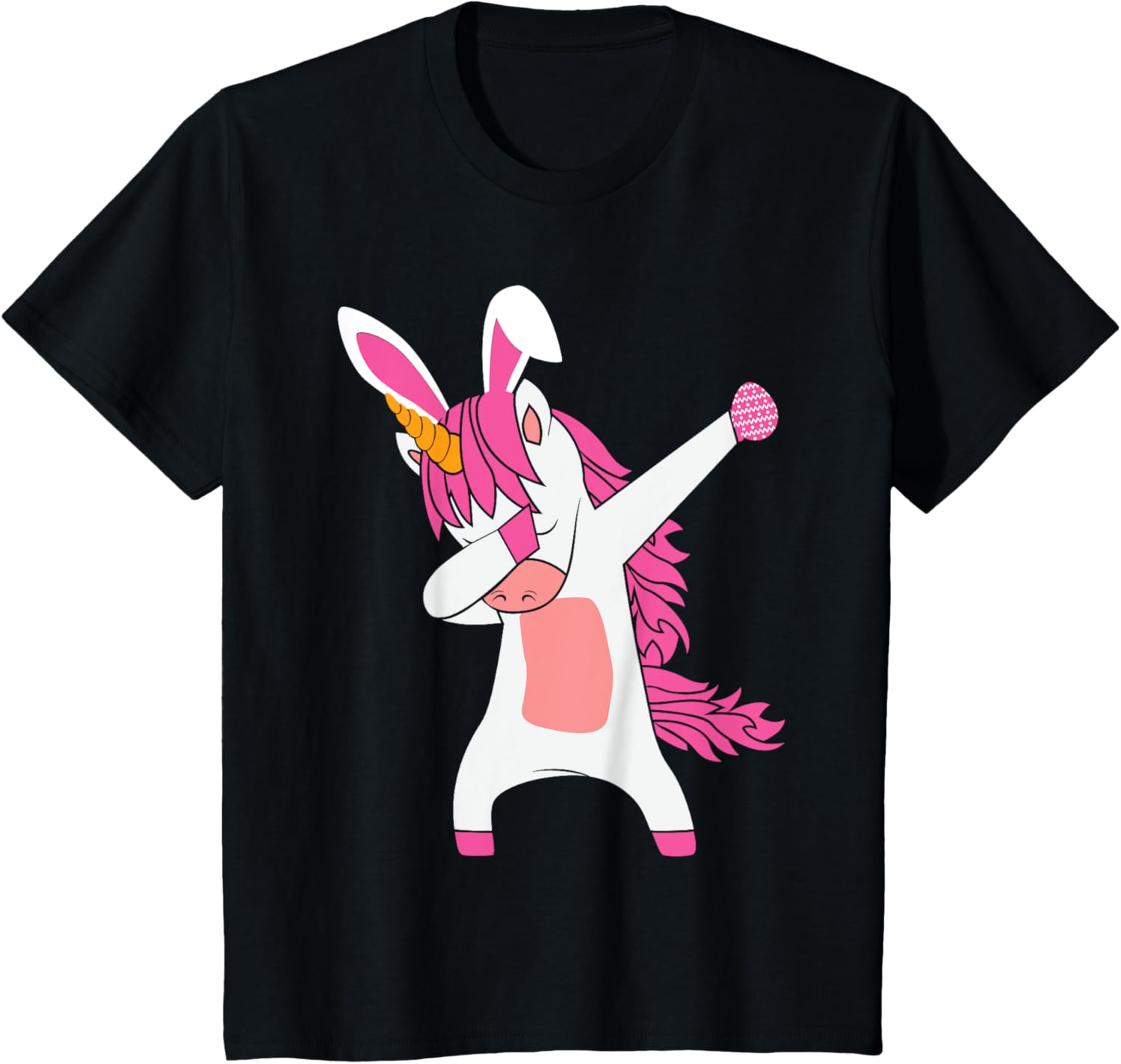 Funny Happy Easter Dabbing Unicorn Wearing Bunny Ears Dab T-Shirt