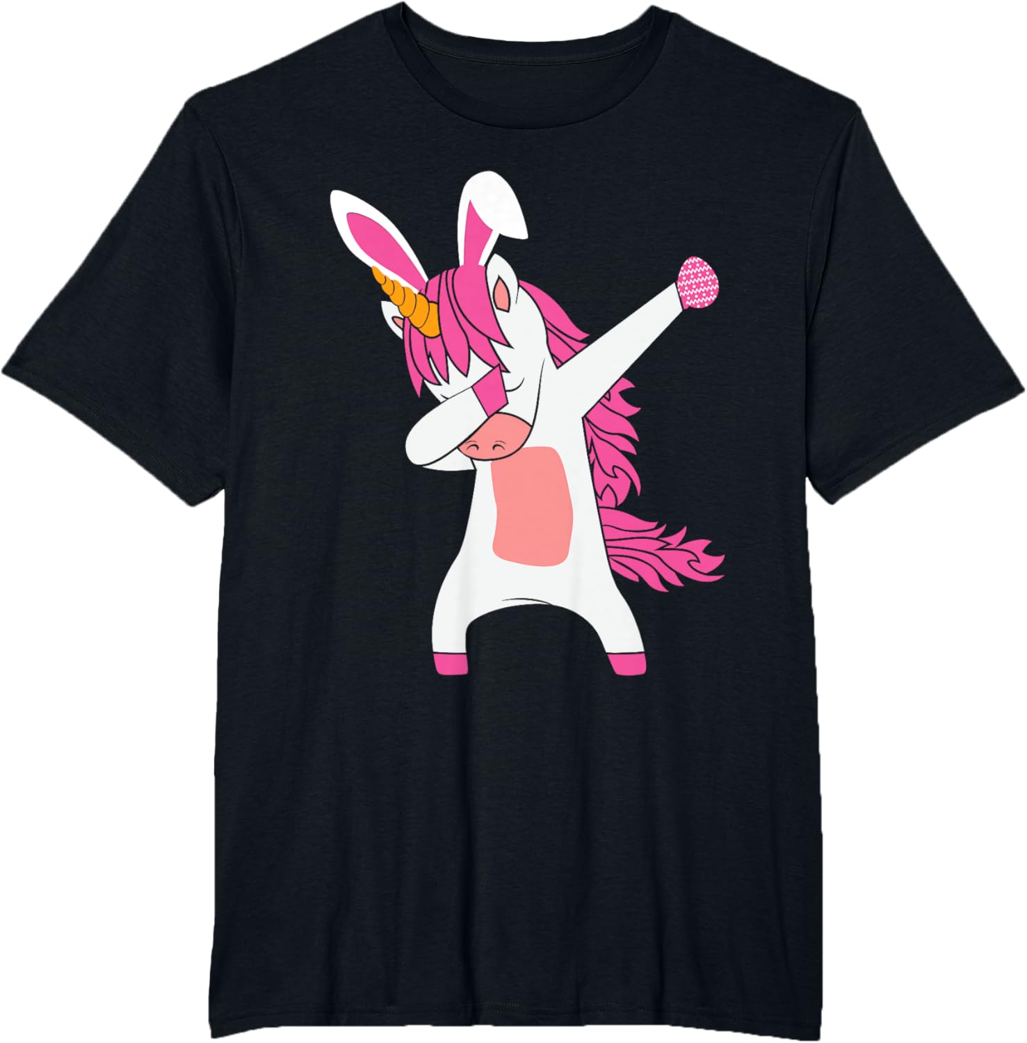 Funny Happy Easter Dabbing Unicorn Wearing Bunny Ears Dab T-Shirt