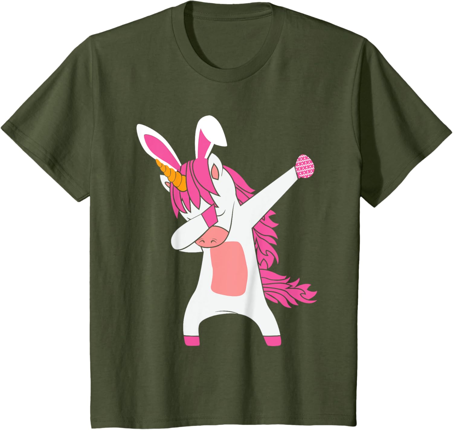 Funny Happy Easter Dabbing Unicorn Wearing Bunny Ears Dab T-Shirt