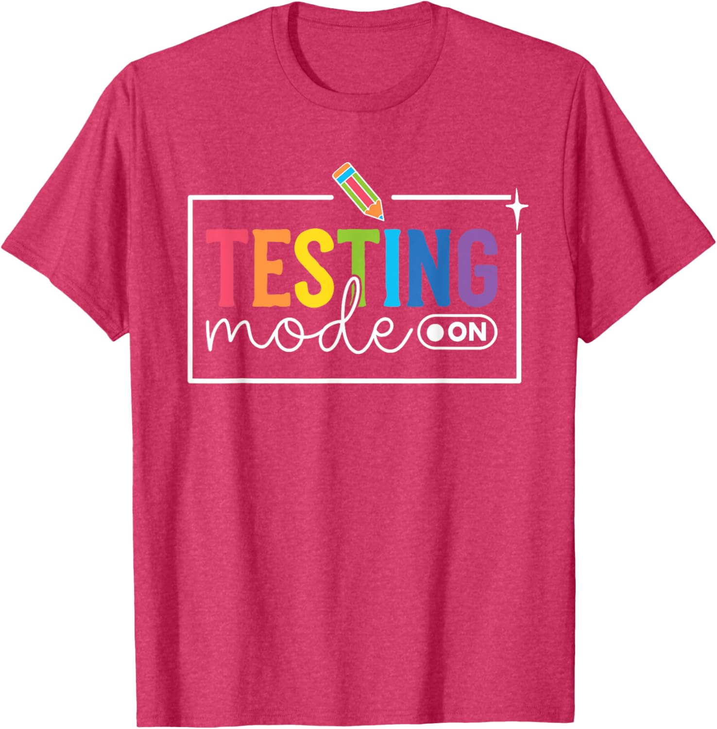 Funny Testing Mode on Testing Day Motivational Teacher Kids T-Shirt