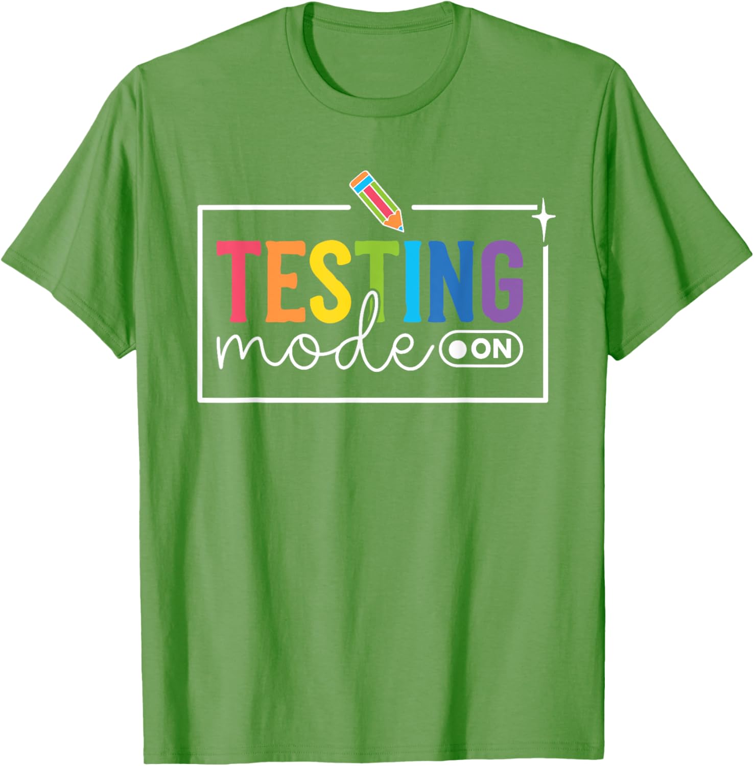 Funny Testing Mode on Testing Day Motivational Teacher Kids T-Shirt